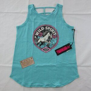 Rock & Roll Denim Girl's XL Sleeveless Wild Spirit Horse Graphic Tank Top